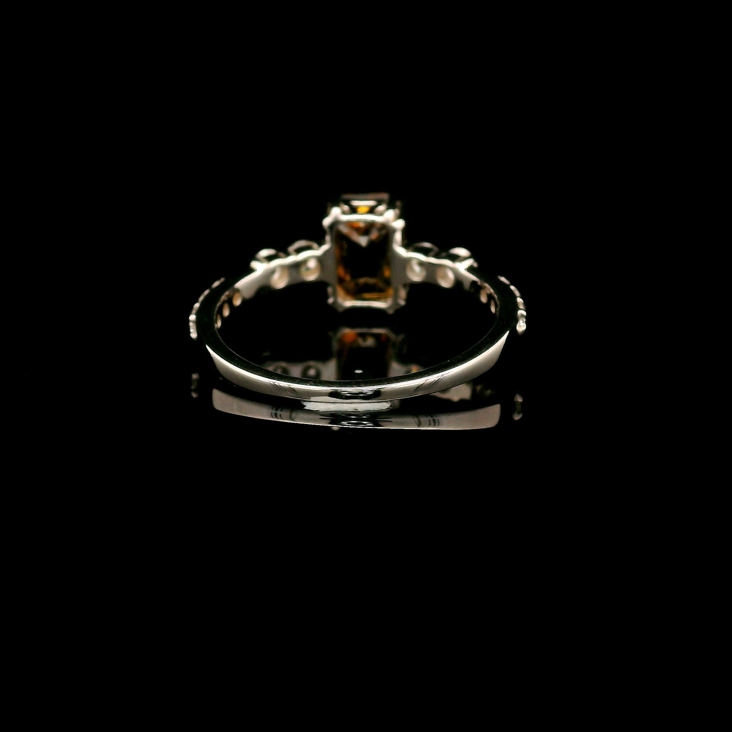 2.00 Carats Red Lab Grown Diamond 14K Gold Ring