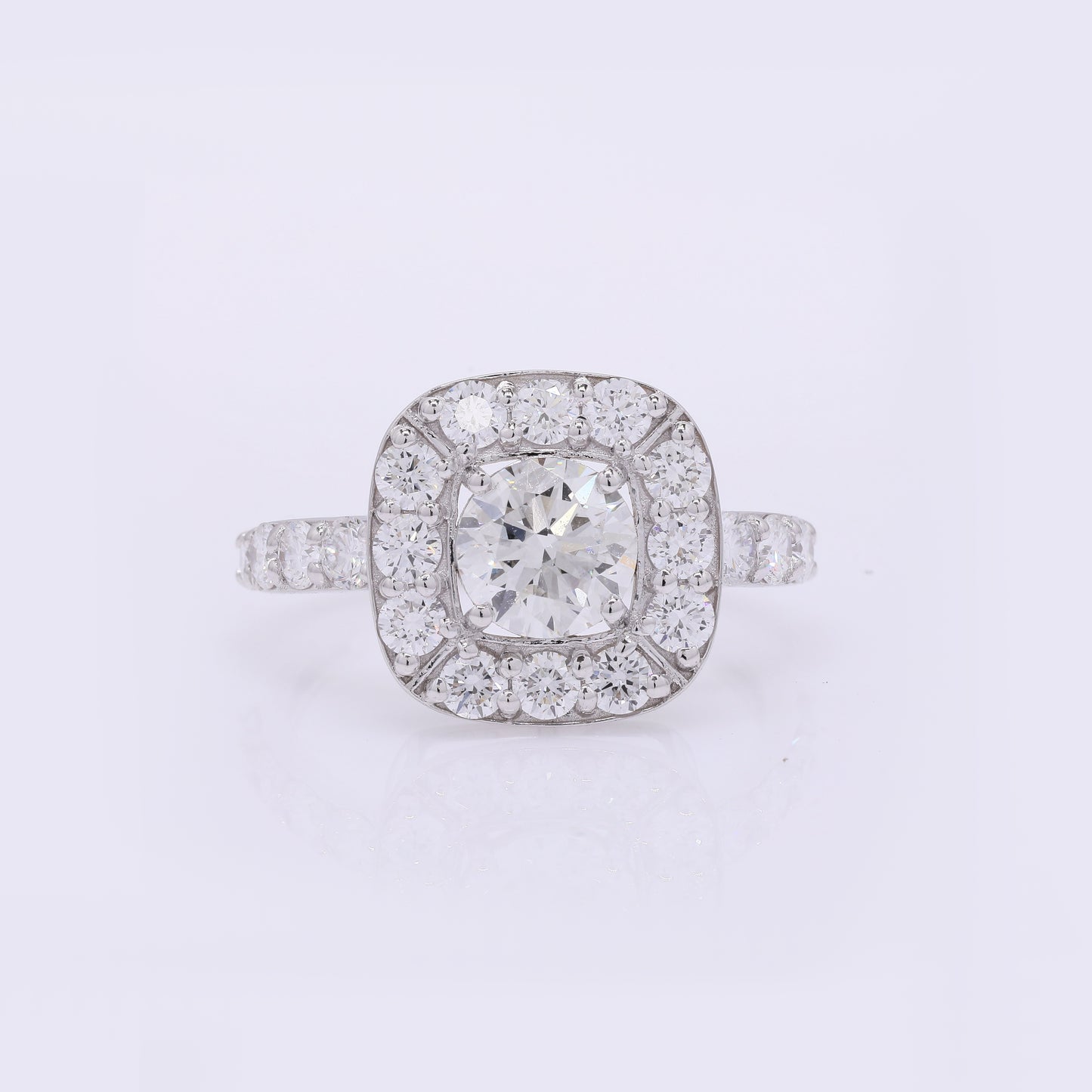 2.32 Carats Lab Grown Diamond 14K Gold Ring