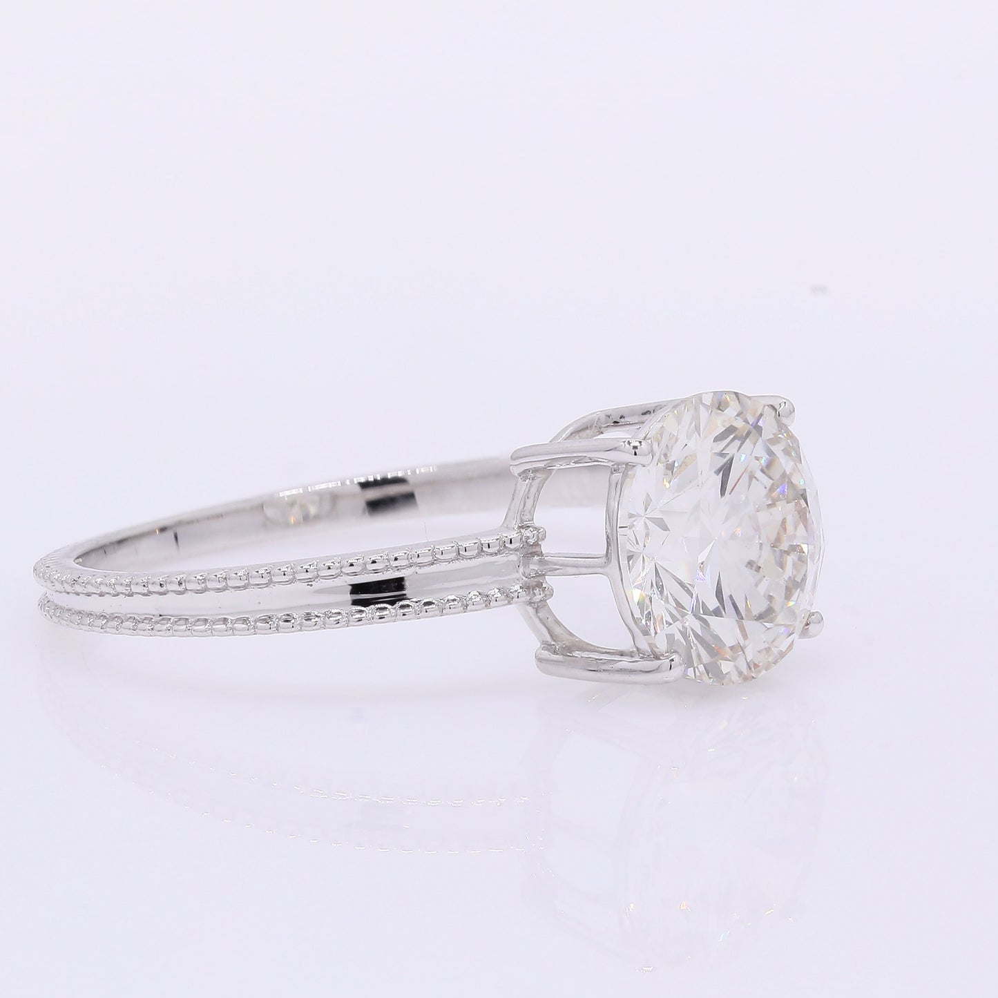 2.03 Carats Lab Grown Diamond 14K Gold Ring