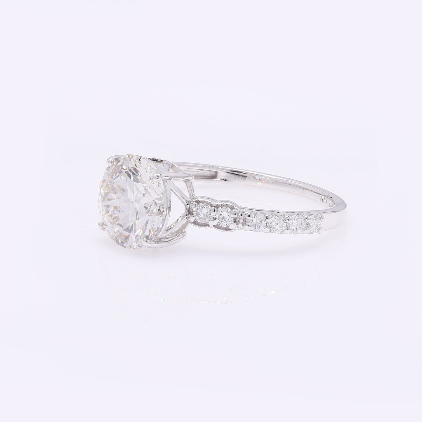 2.37 Carats Lab Grown Diamond 14K Gold Ring