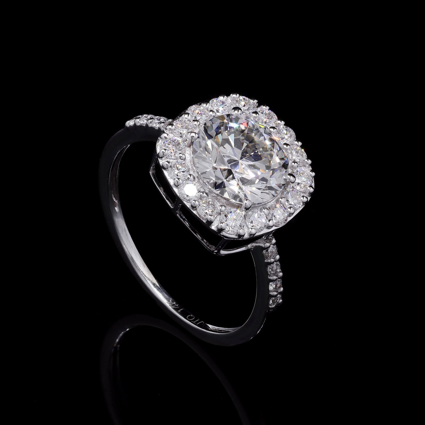 2.50 Carats Lab Grown Diamond 14K Gold Ring