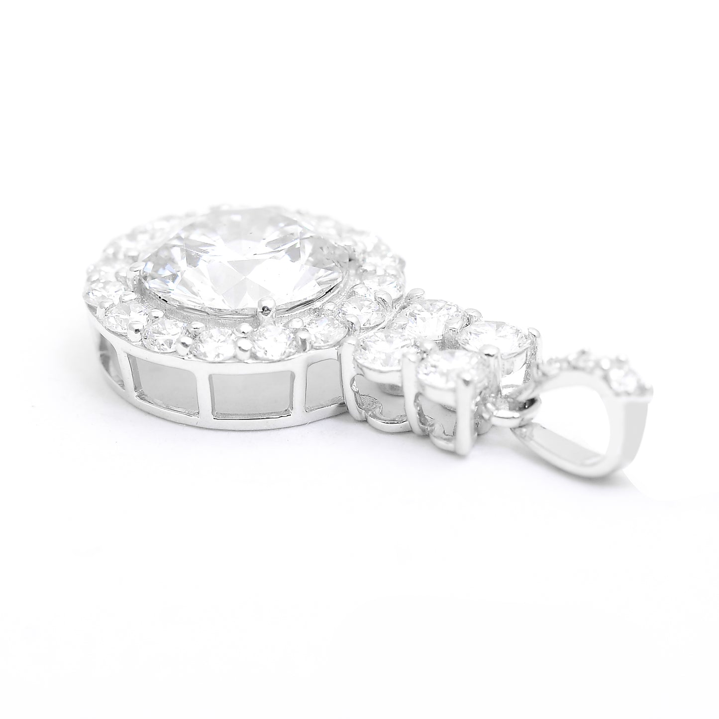 2.37 Carats Lab Grown Diamond 14K Gold Pendant