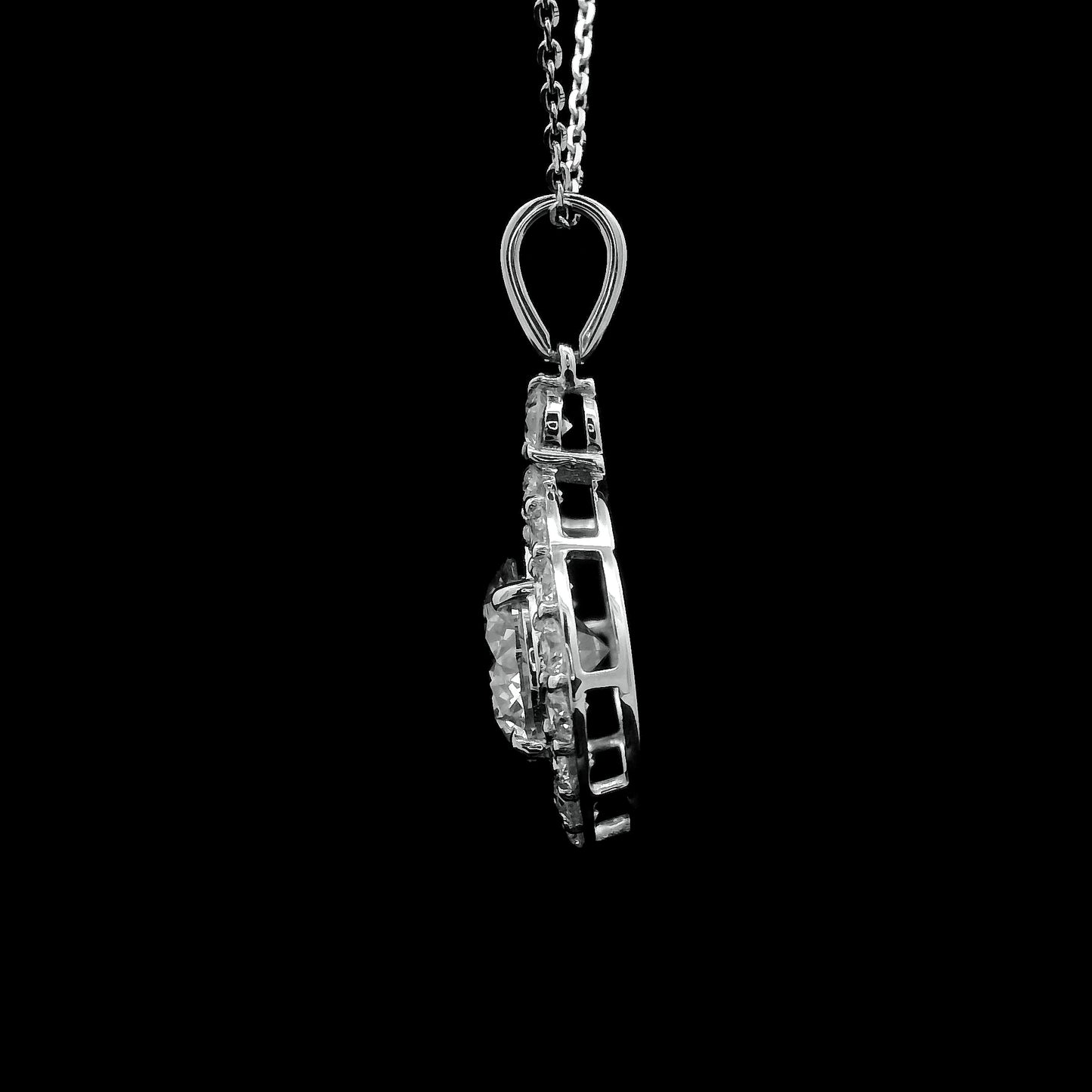 2.32 Carats Lab Grown Diamond 14K Gold Pendant