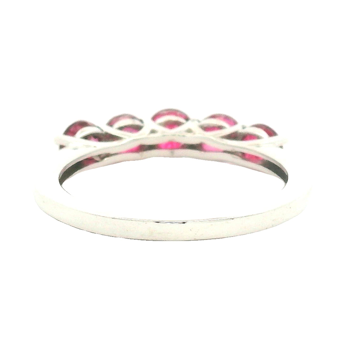1.60 Ct Round Pink Topaz, 925 Sterling Silver Ring