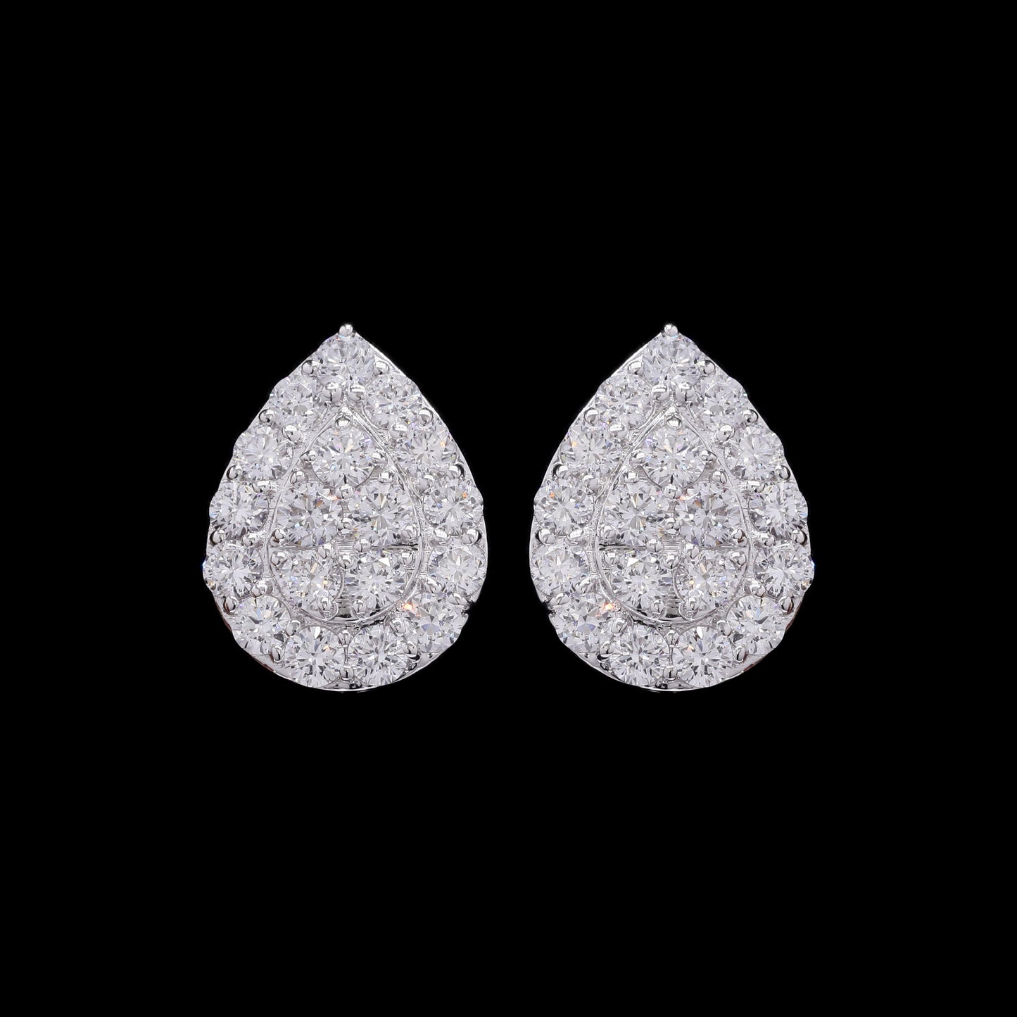 2.13 Carats Lab Grown Diamond 14K Gold Earrings