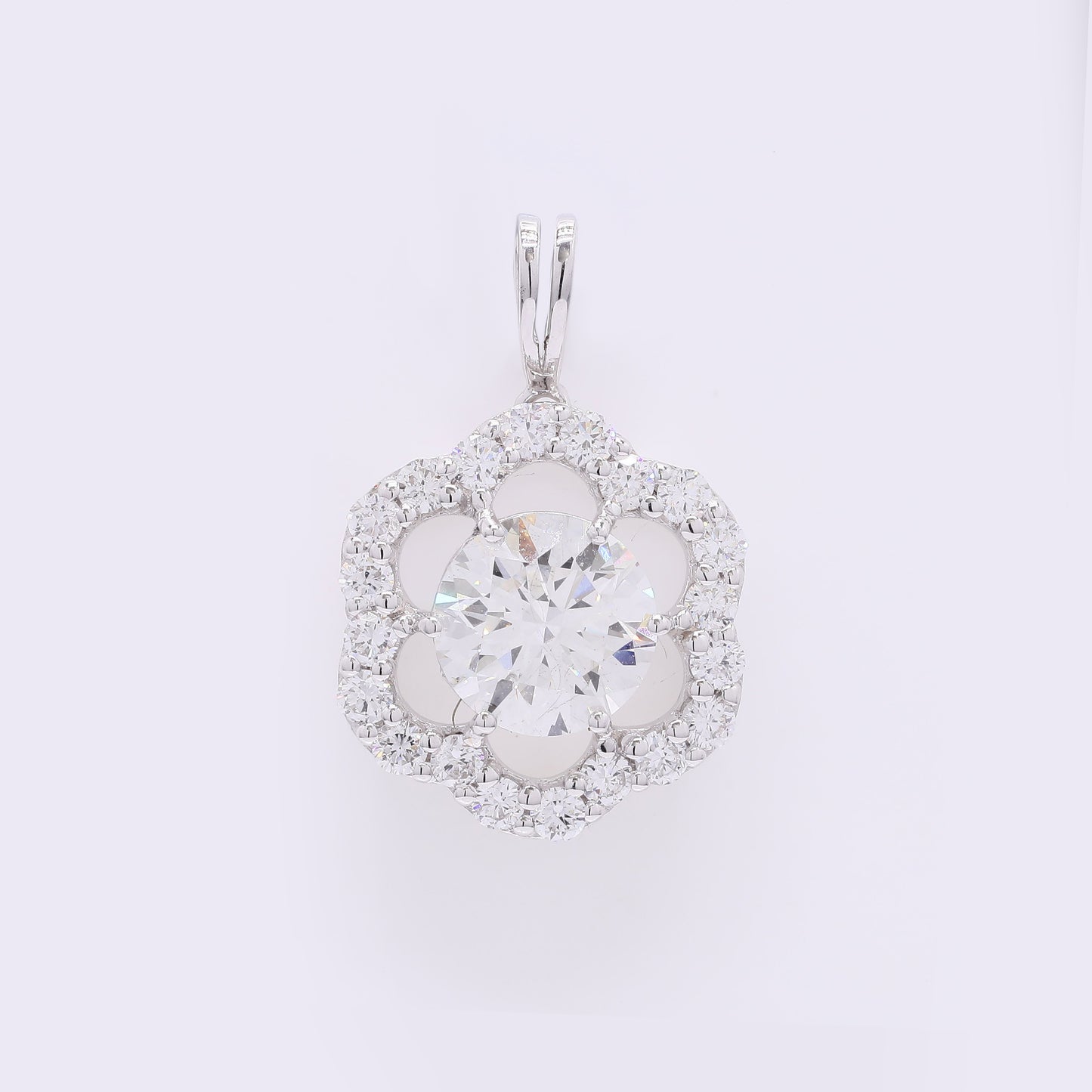 2.15 Carats Lab Grown Diamond 14K Gold Pendant