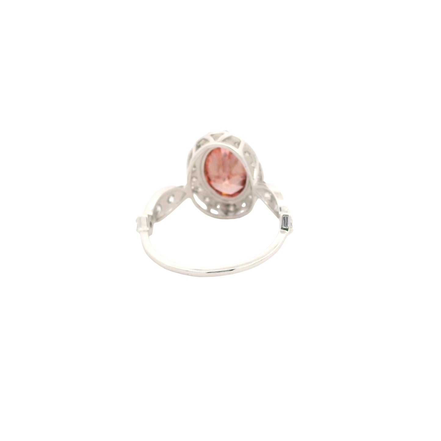 2.87 Carats Pink Lab Grown Diamond 14K Gold Ring
