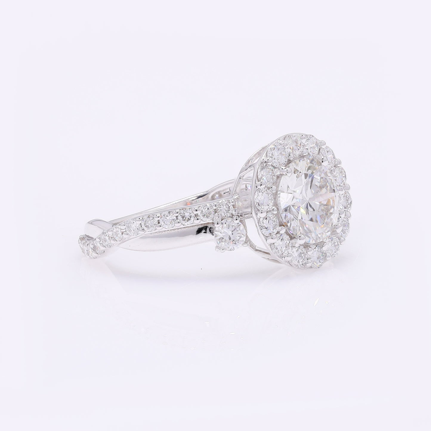 2.02 Carats Lab Grown Diamond 14K Gold Ring