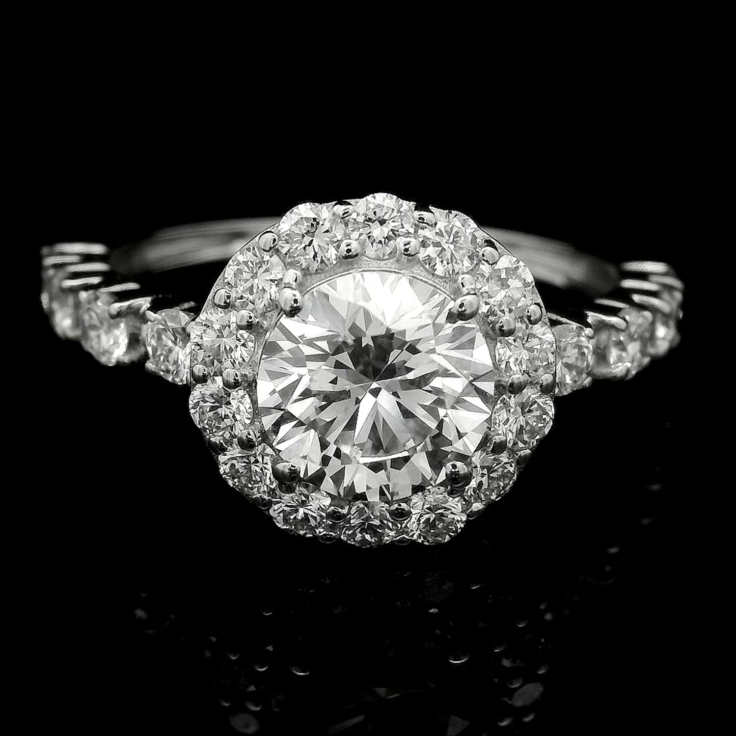 2.06 Carats Lab Grown Diamond 14K Gold Ring