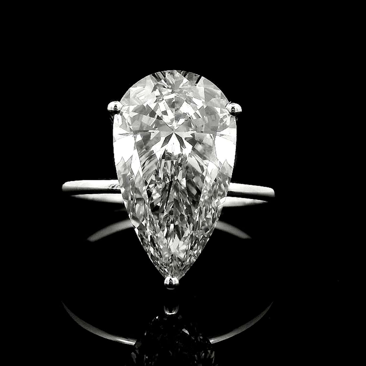 4.77 Carats Lab Grown Diamond 14K Gold Ring