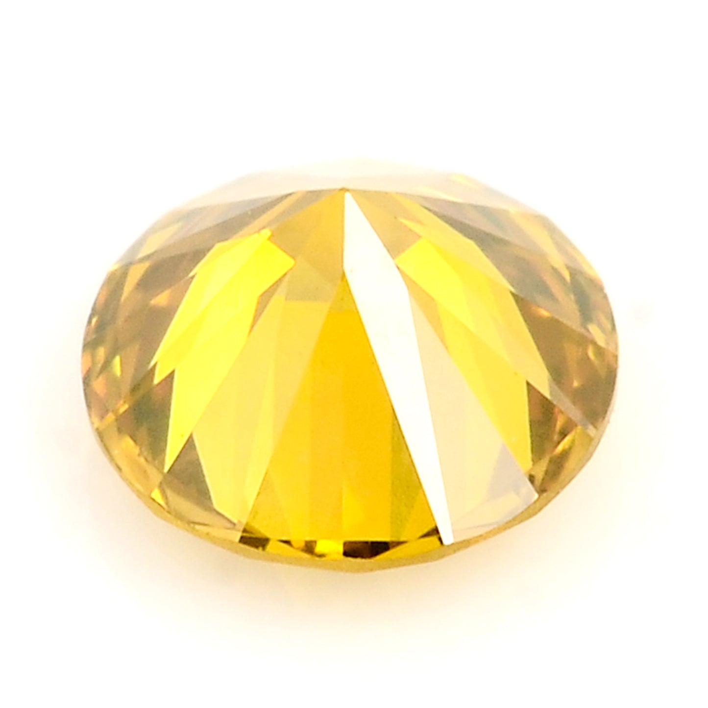 0.26 Yellow Diamond Round Loose Gemstone