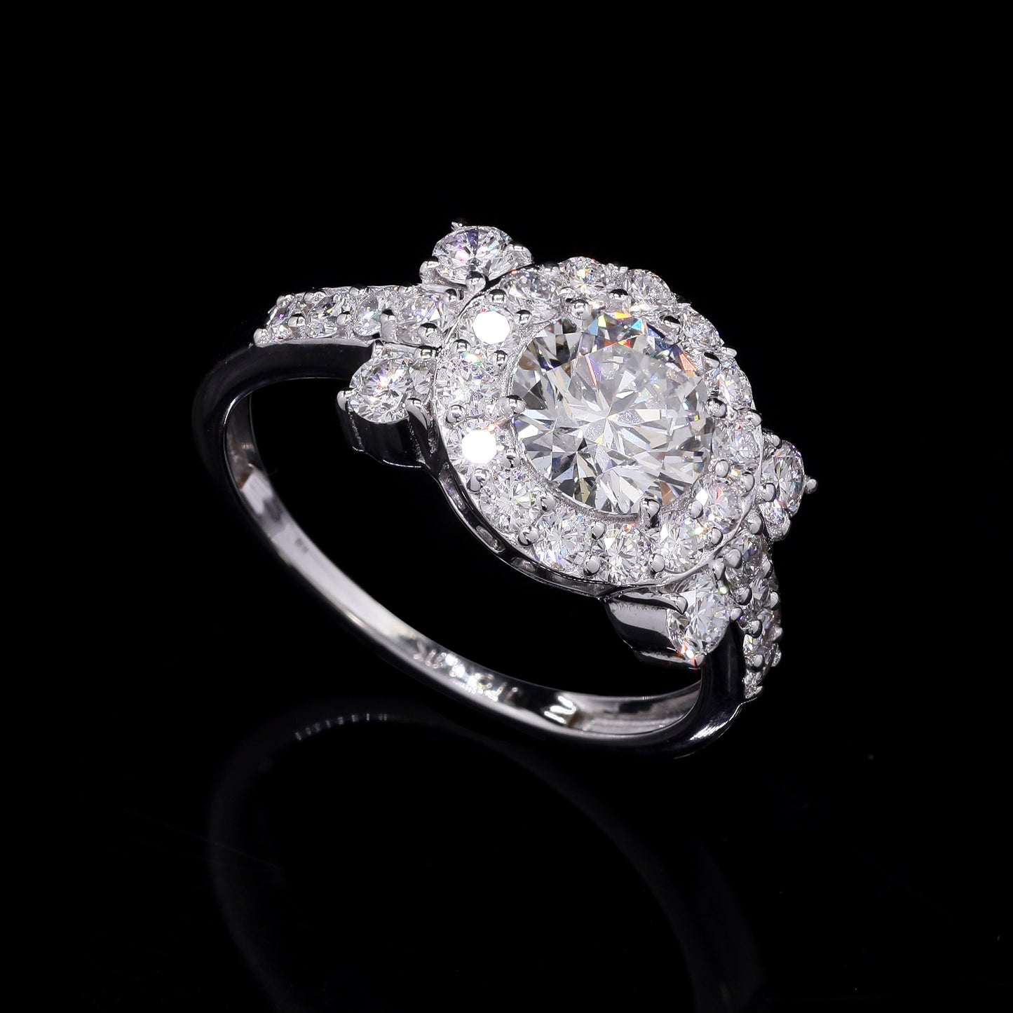 2.09 Carats Lab Grown Diamond 14K Gold Ring