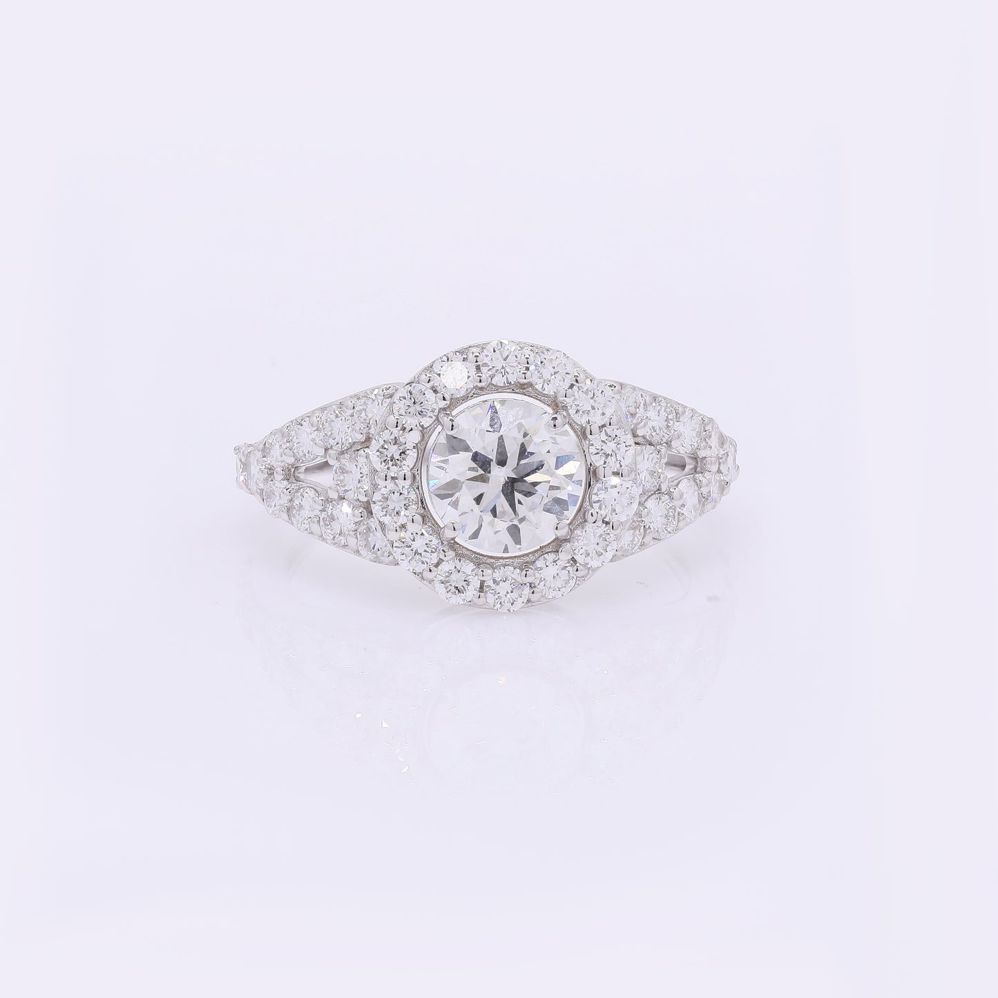 2.13 Carats Lab Grown Diamond 14K Gold Ring