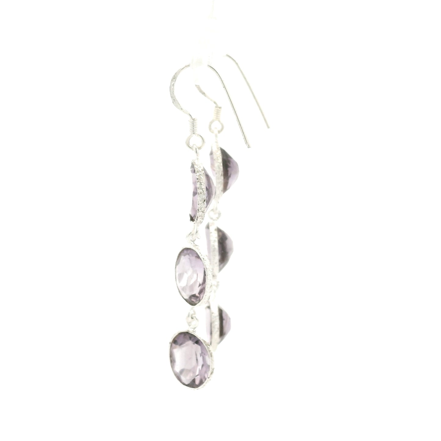 10.05 Ct Amethyst 925 Sterling Silver Earrings