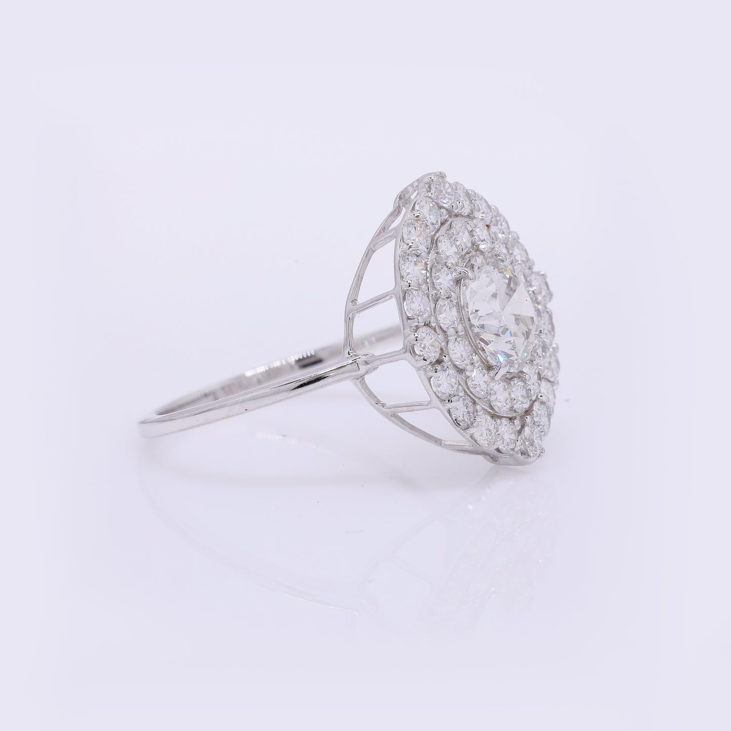 2.20 Carats Lab Grown Diamond 14K Gold Ring
