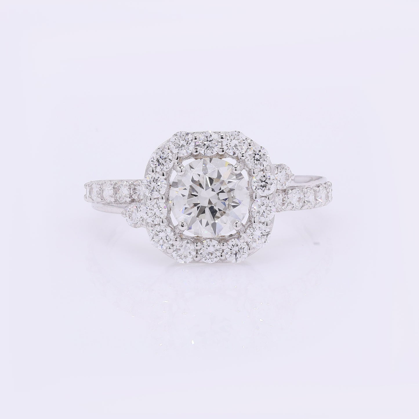 2.04 Carats Lab Grown Diamond 14K Gold Ring
