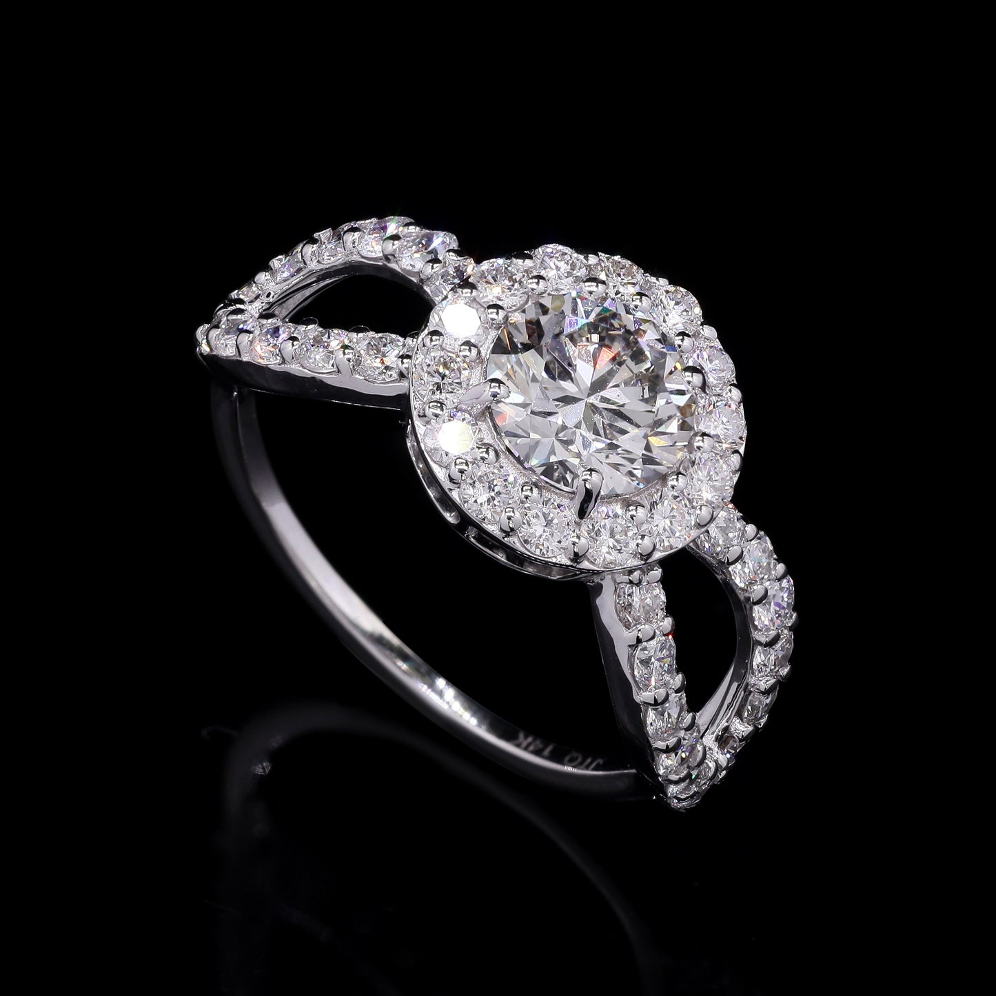 2.13 Carats Lab Grown Diamond 14K Gold Ring
