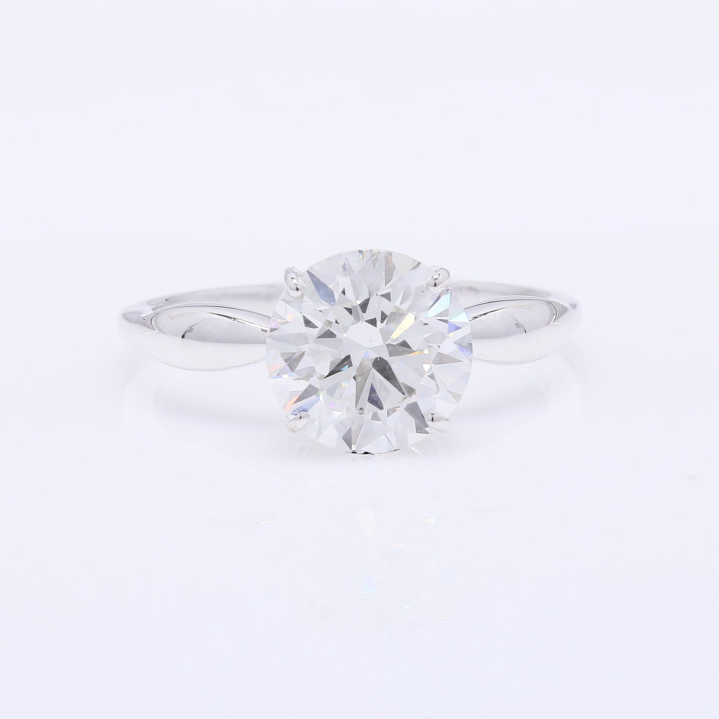 2.58 Carats Lab Grown Diamond 14K Gold Ring