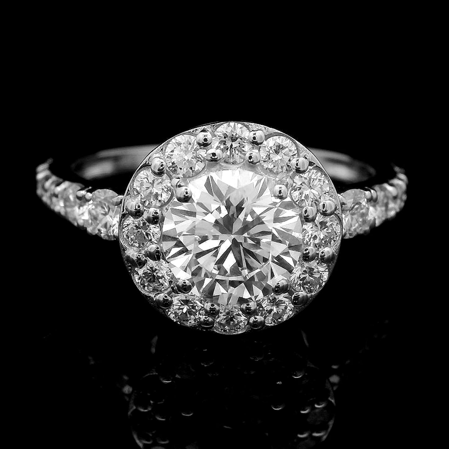 1.97 Carats Lab Grown Diamond 14K Gold Ring