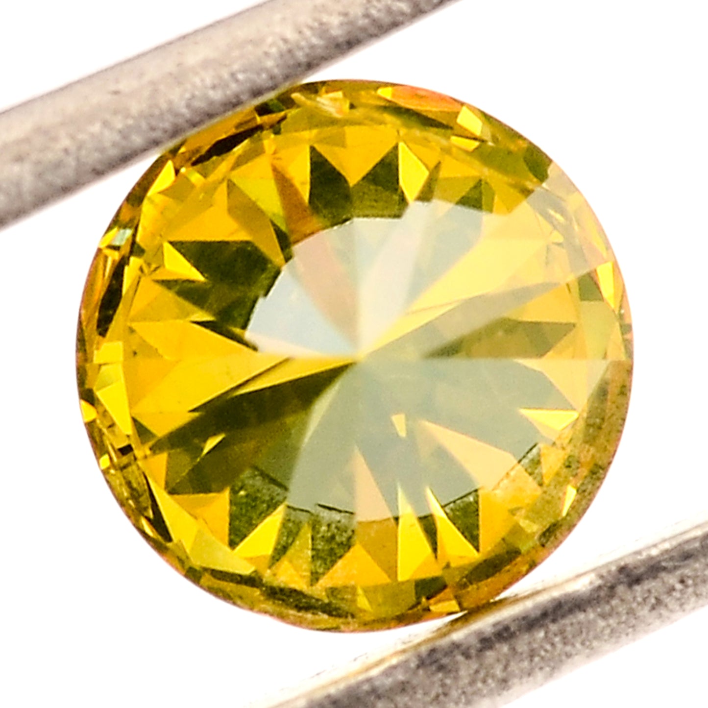 0.25 Yellow Diamond Round Loose Gemstone