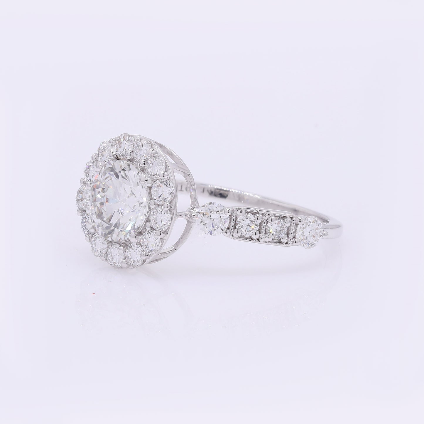 2.02 Carats Lab Grown Diamond 14K Gold Ring
