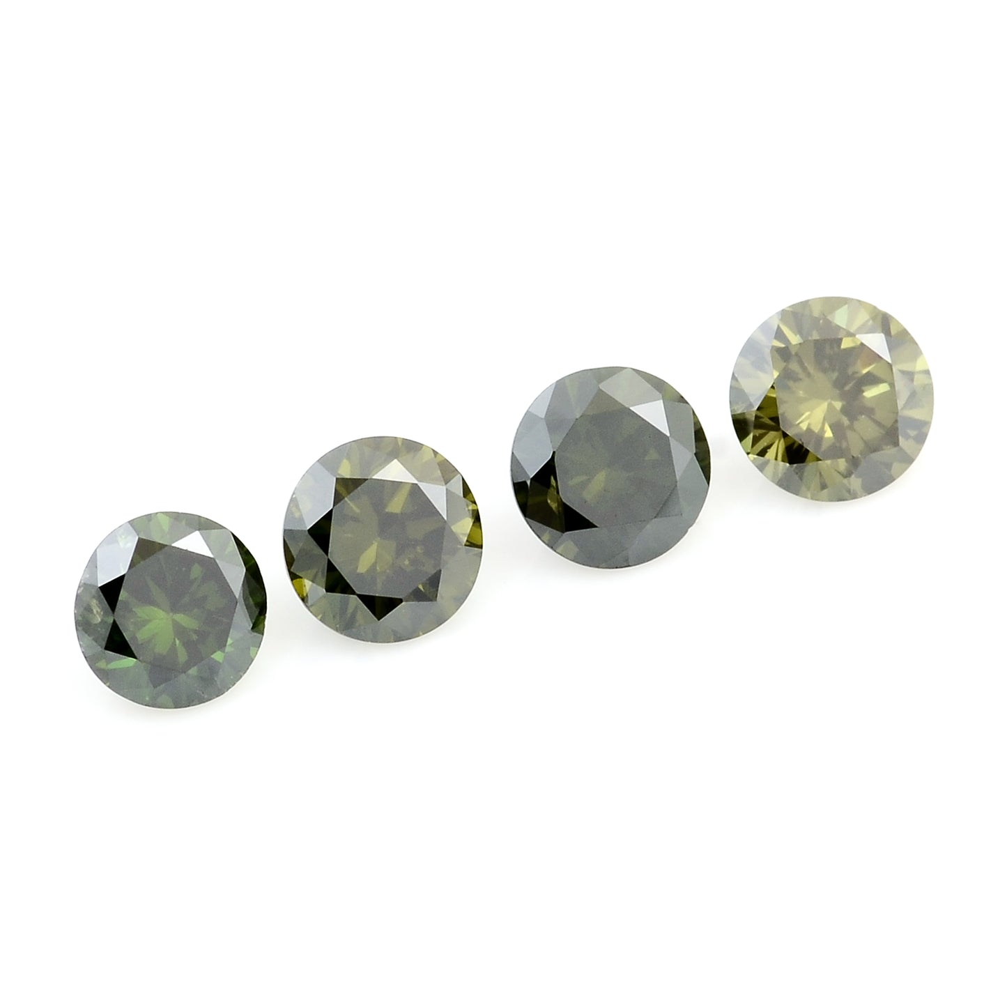0.56 Green Diamond Round Loose Gemstone