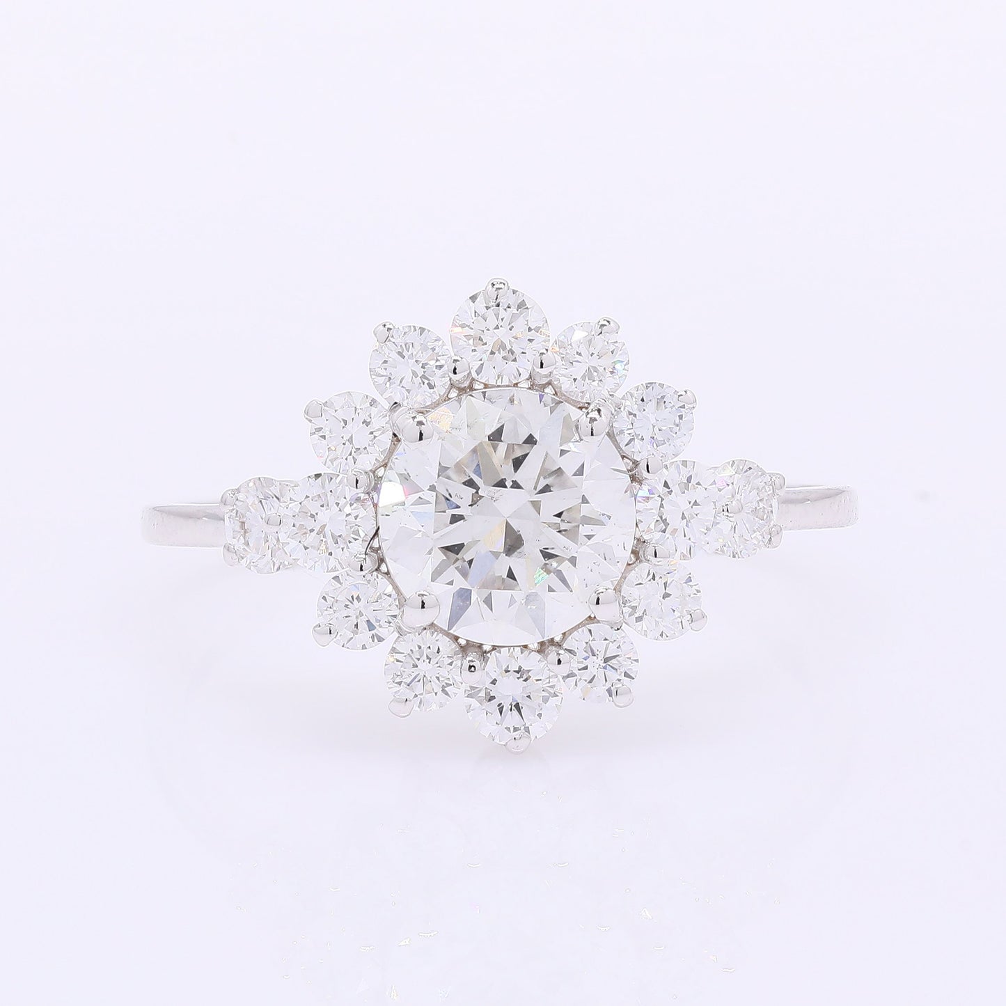 2.05 Carats Lab Grown Diamond 14K Gold Ring