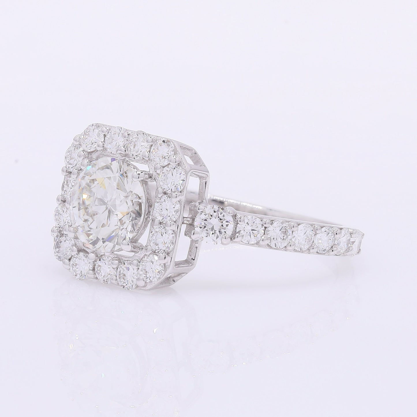 2.03 Carats Lab Grown Diamond 14K Gold Ring