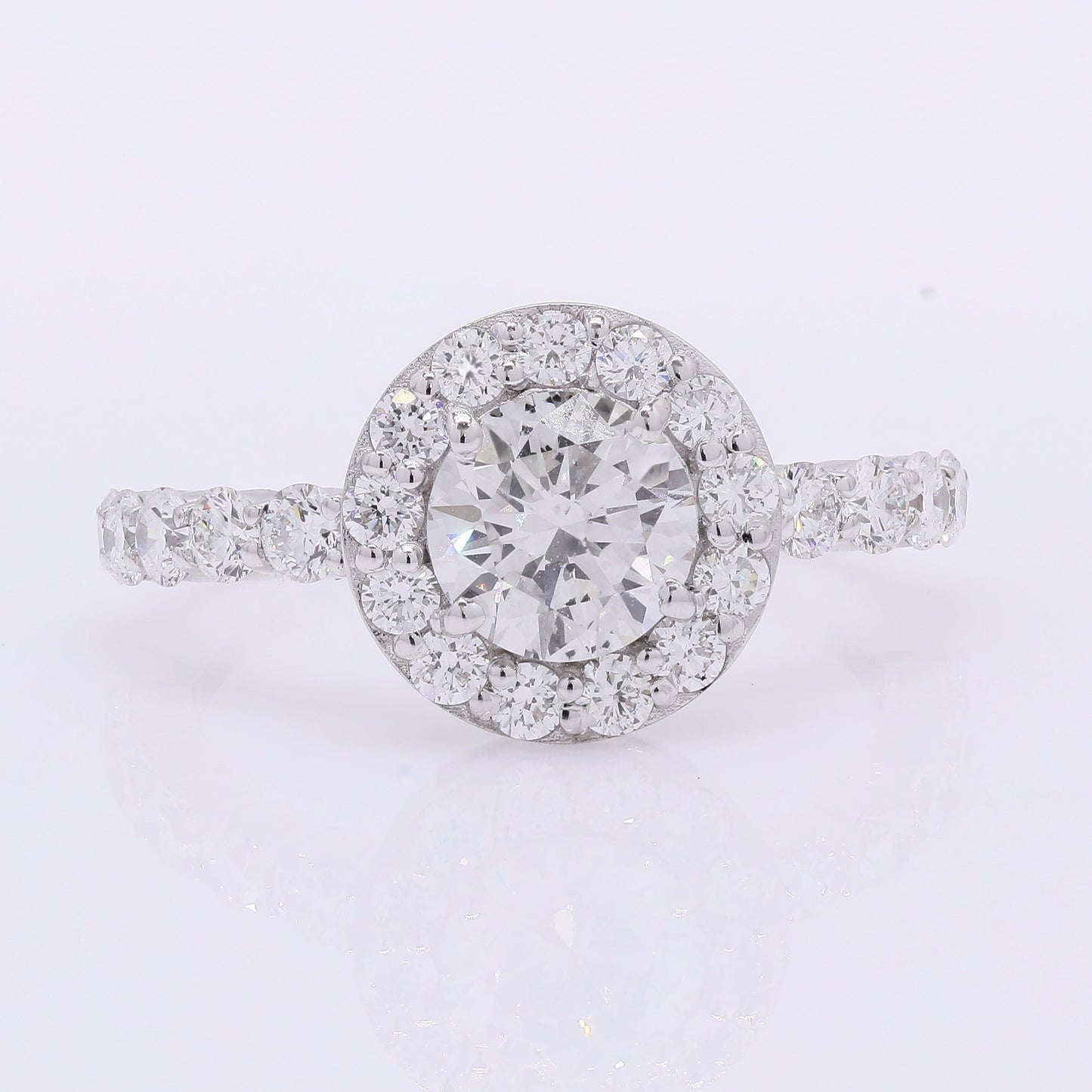 2.10 Carats Lab Grown Diamond 14K Gold Ring