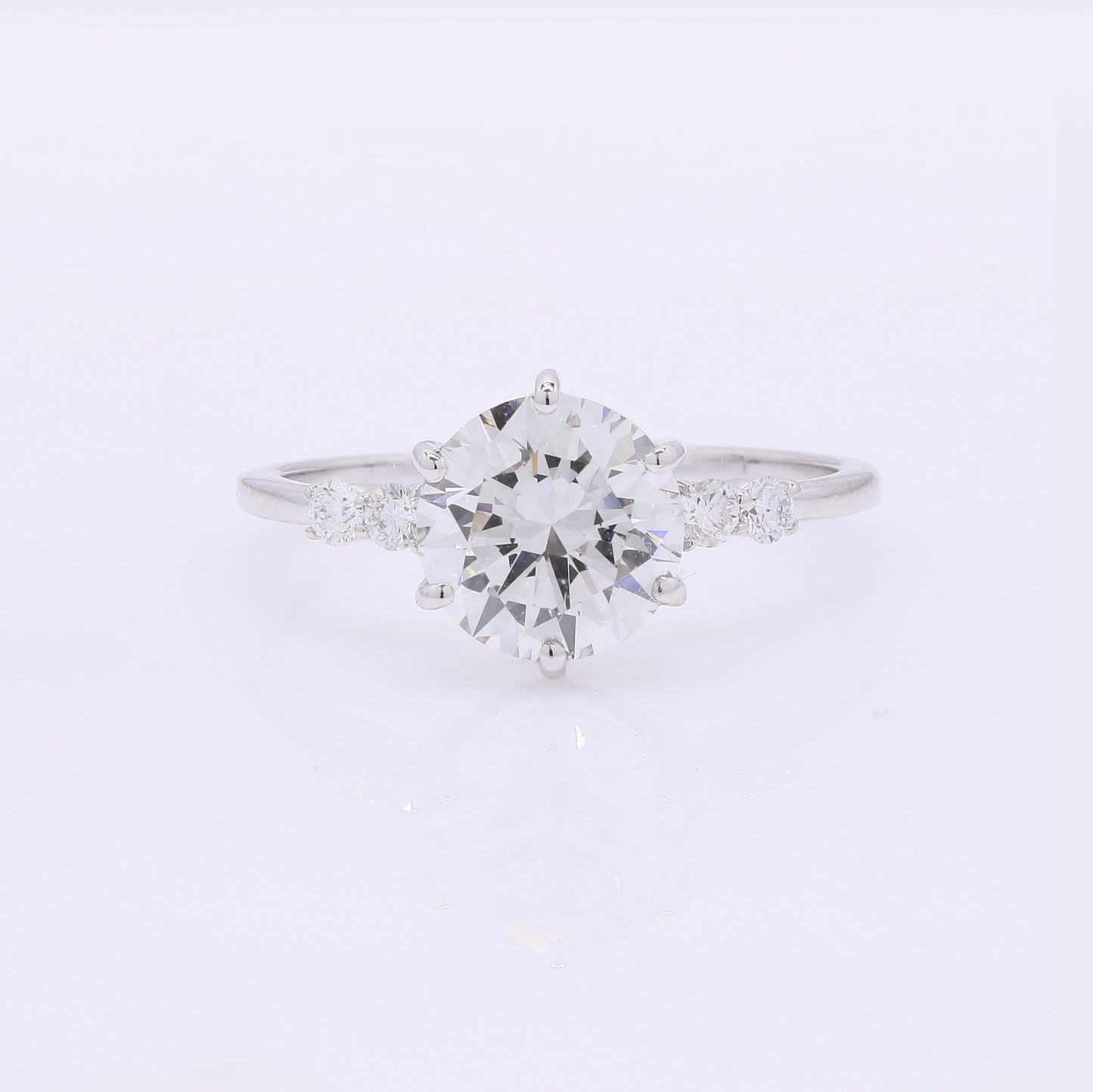 2.18 Carats Lab Grown Diamond 14K Gold Ring