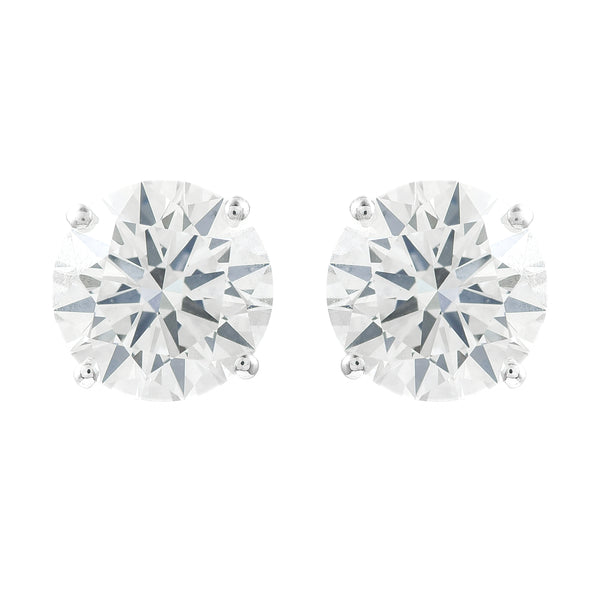 3.16 Carats Lab Grown Diamond 14K Gold Earrings