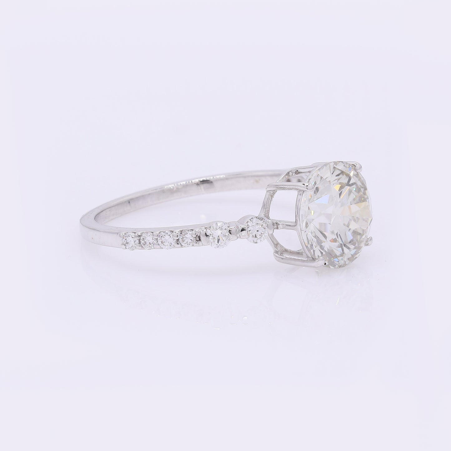 2.34 Carats Lab Grown Diamond 14K Gold Ring