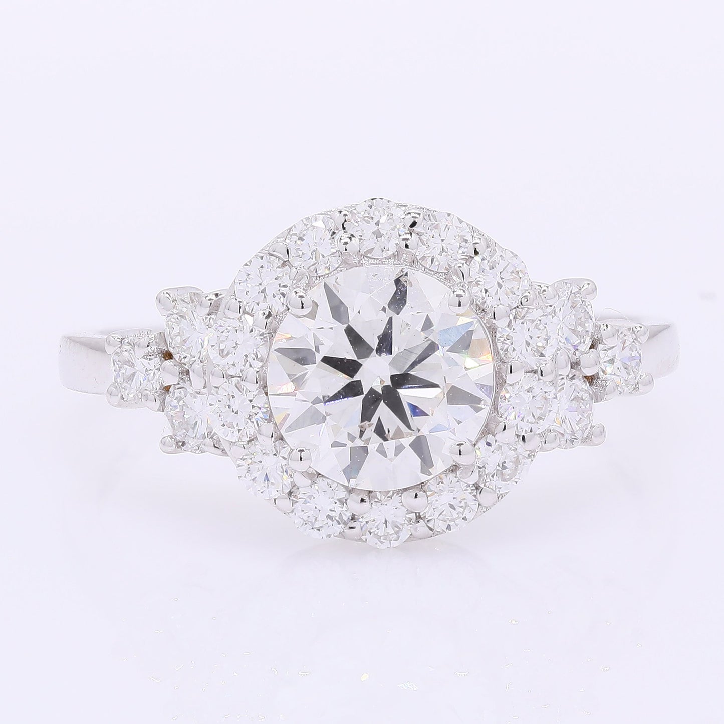 2.03 Carats Lab Grown Diamond 14K Gold Ring