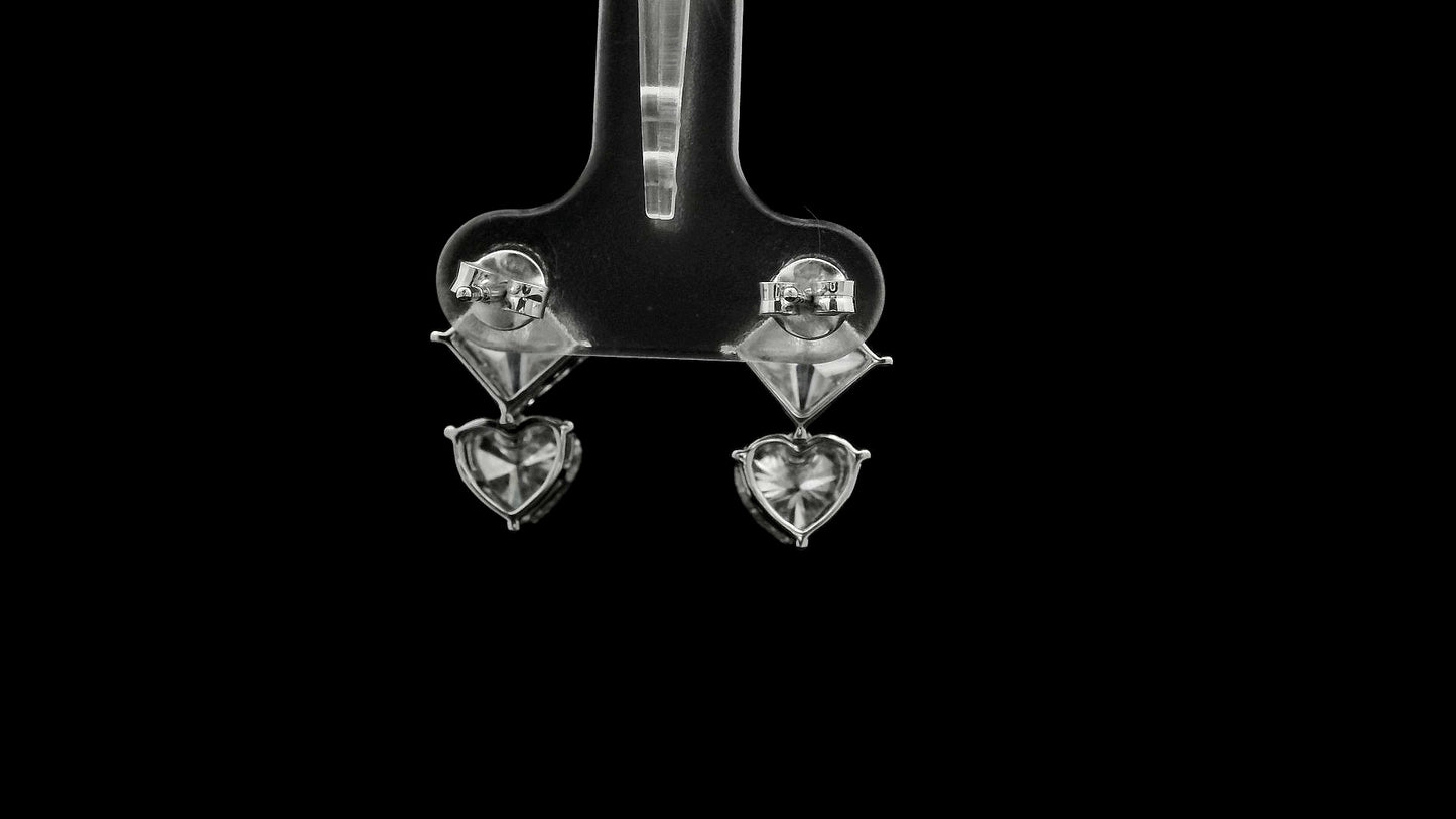 5.03 Carats Lab Grown Diamond 14K Gold Earrings