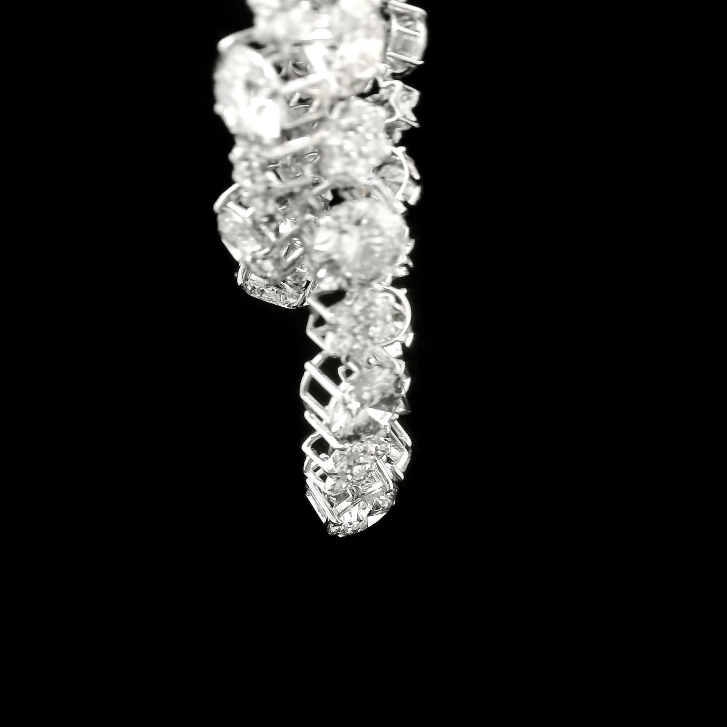 52.91 Ct Round Lab Grown Diamond 14K Gold Necklace