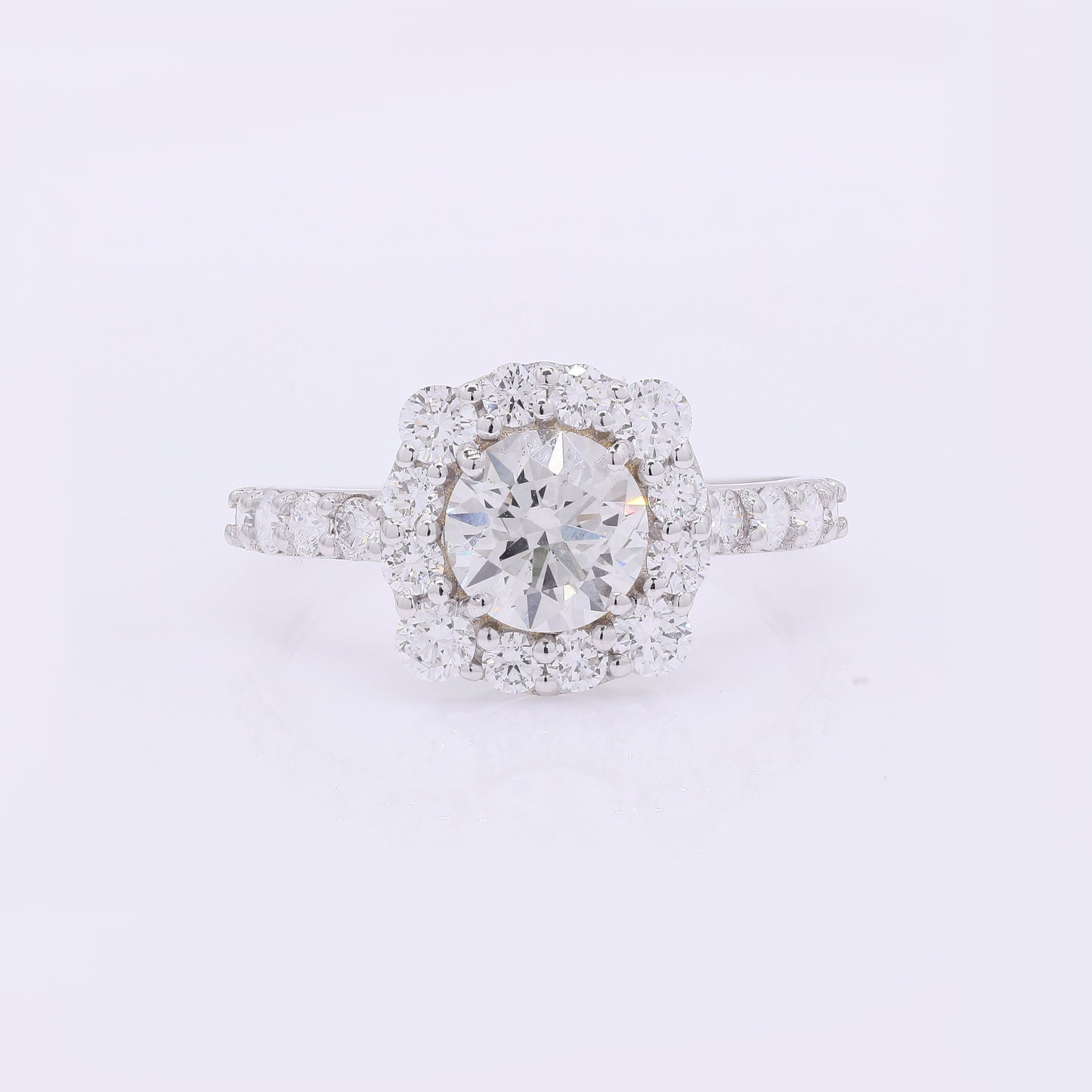 2.03 Carats Lab Grown Diamond 14K Gold Ring