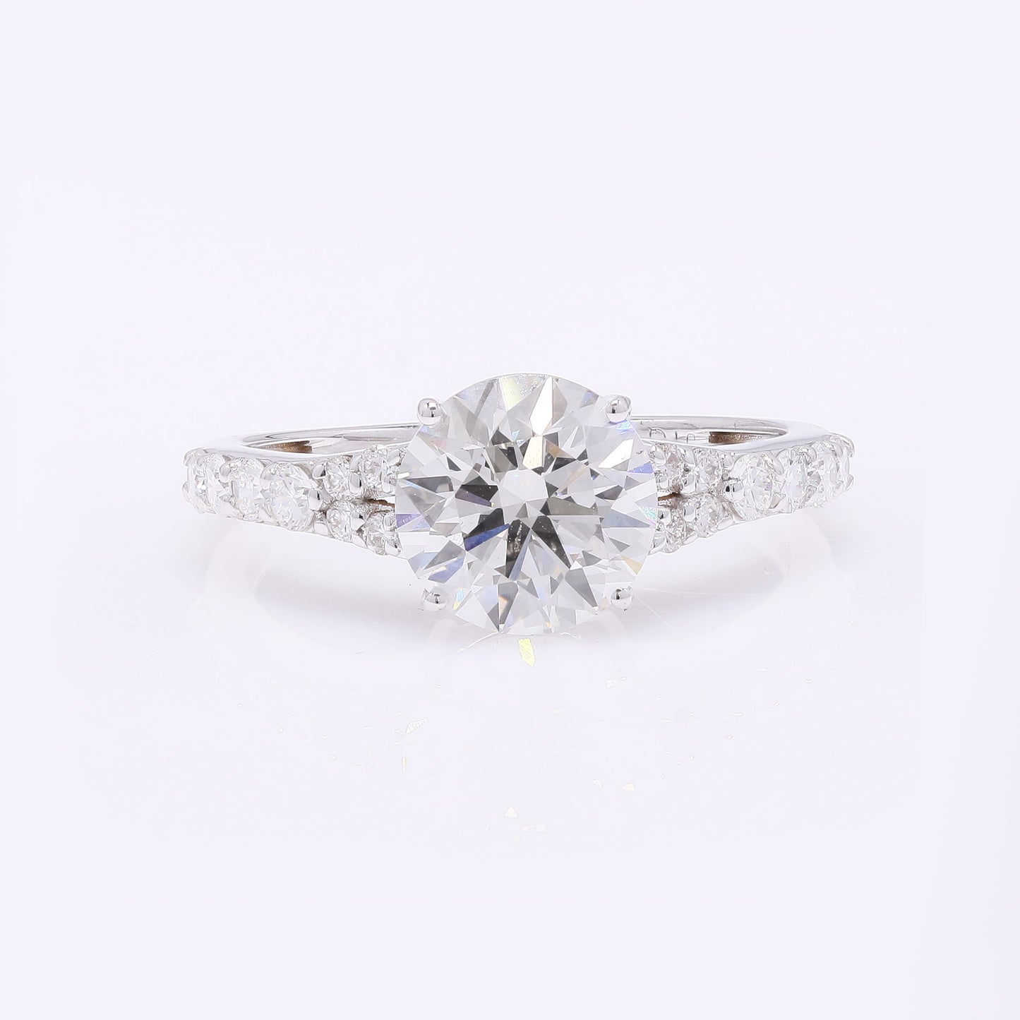 2.39 Carats Lab Grown Diamond 14K Gold Ring