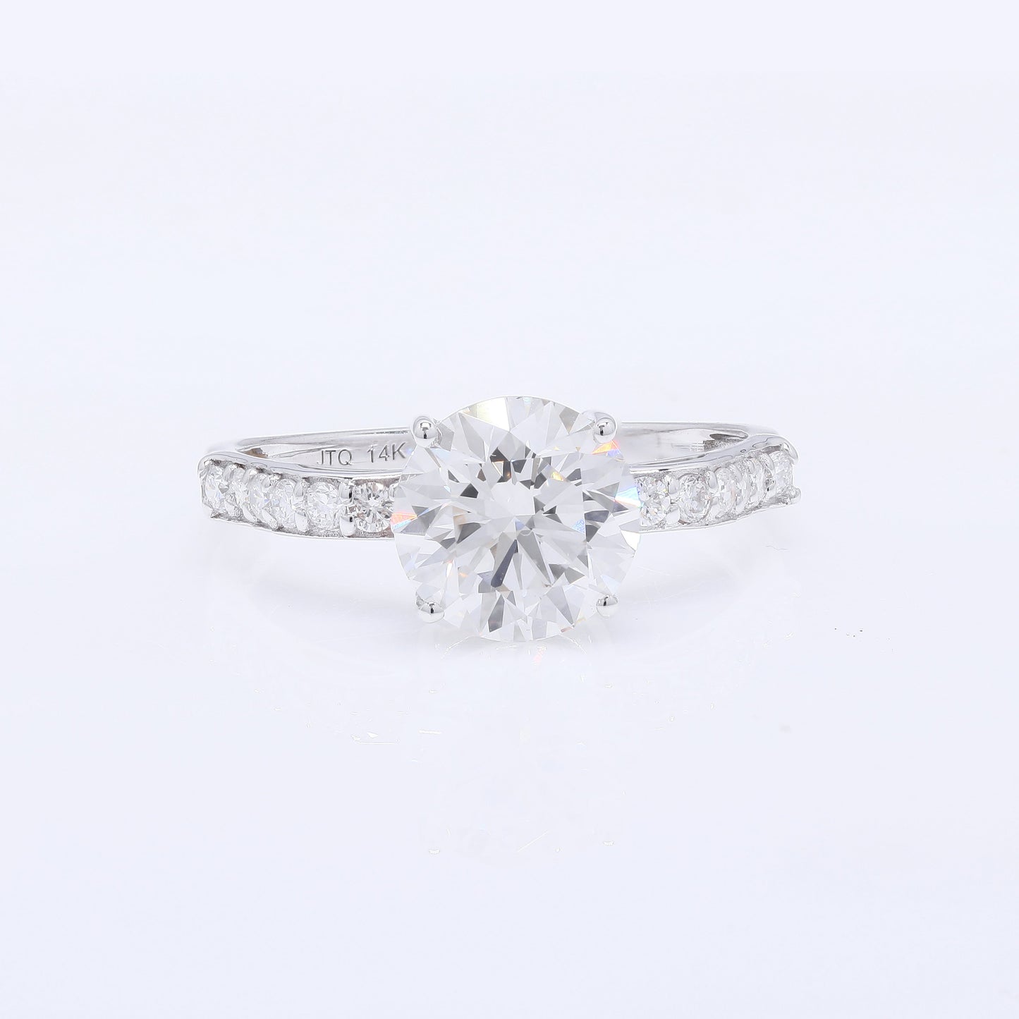 2.30 Carats Lab Grown Diamond 14K Gold Ring