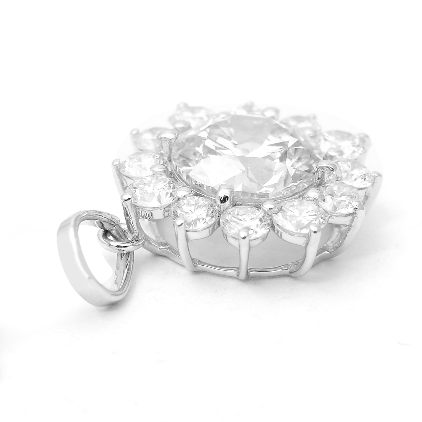 2.21 Carats Lab Grown Diamond 14K Gold Pendant