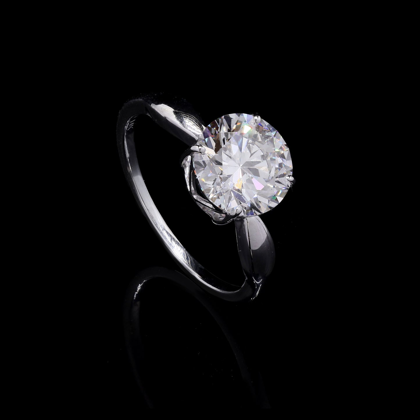 2.58 Carats Lab Grown Diamond 14K Gold Ring