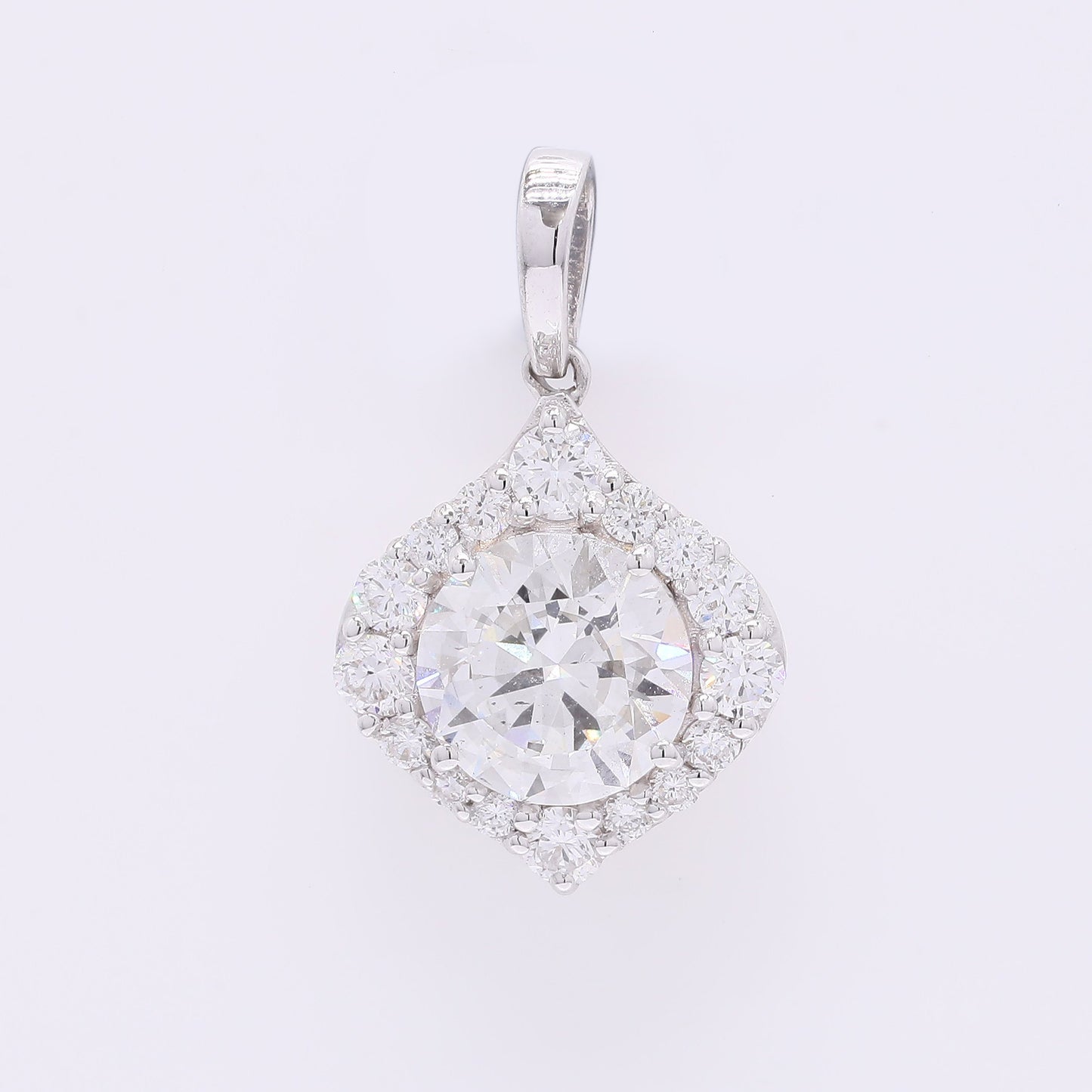2.41 Carats Lab Grown Diamond 14K Gold Pendant