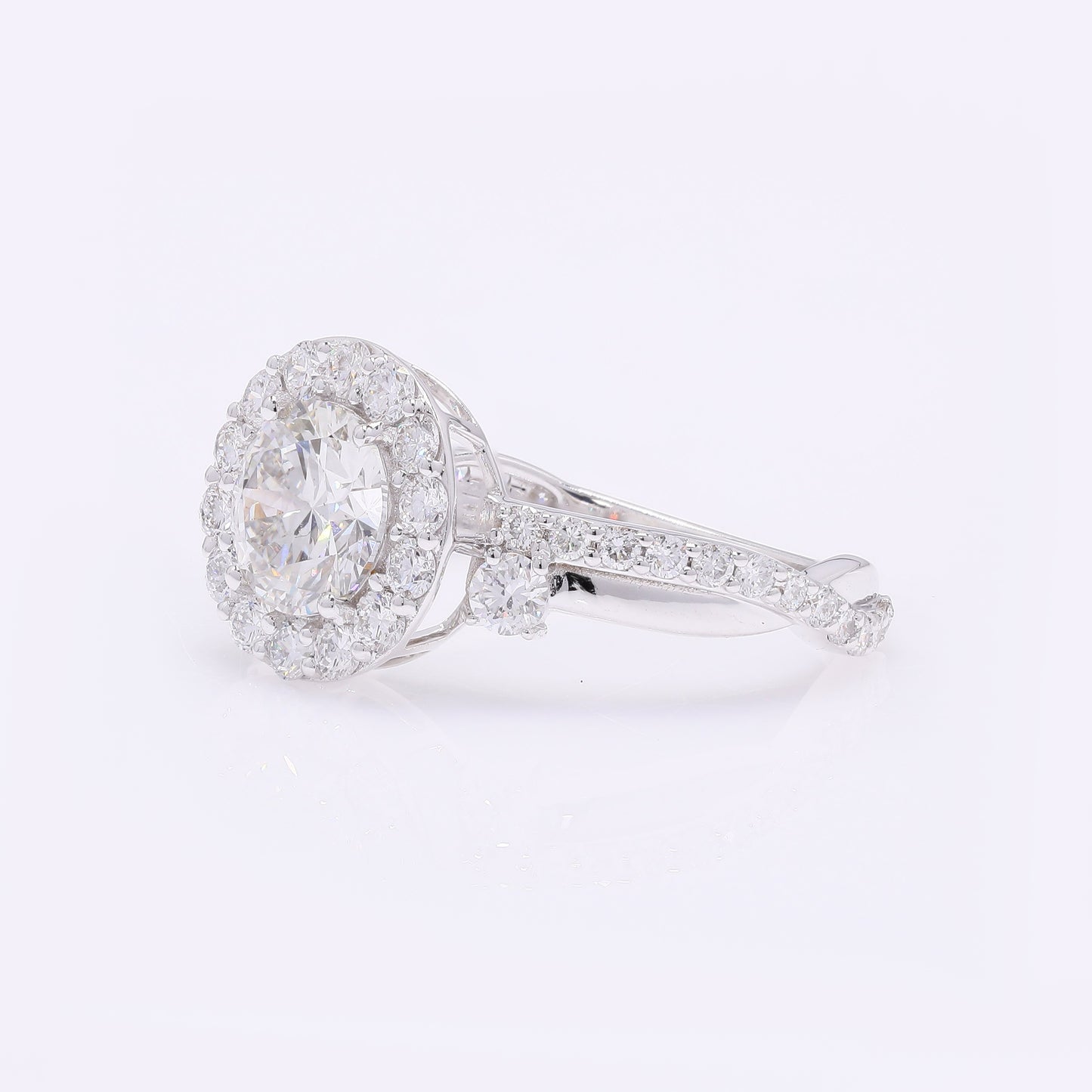2.02 Carats Lab Grown Diamond 14K Gold Ring