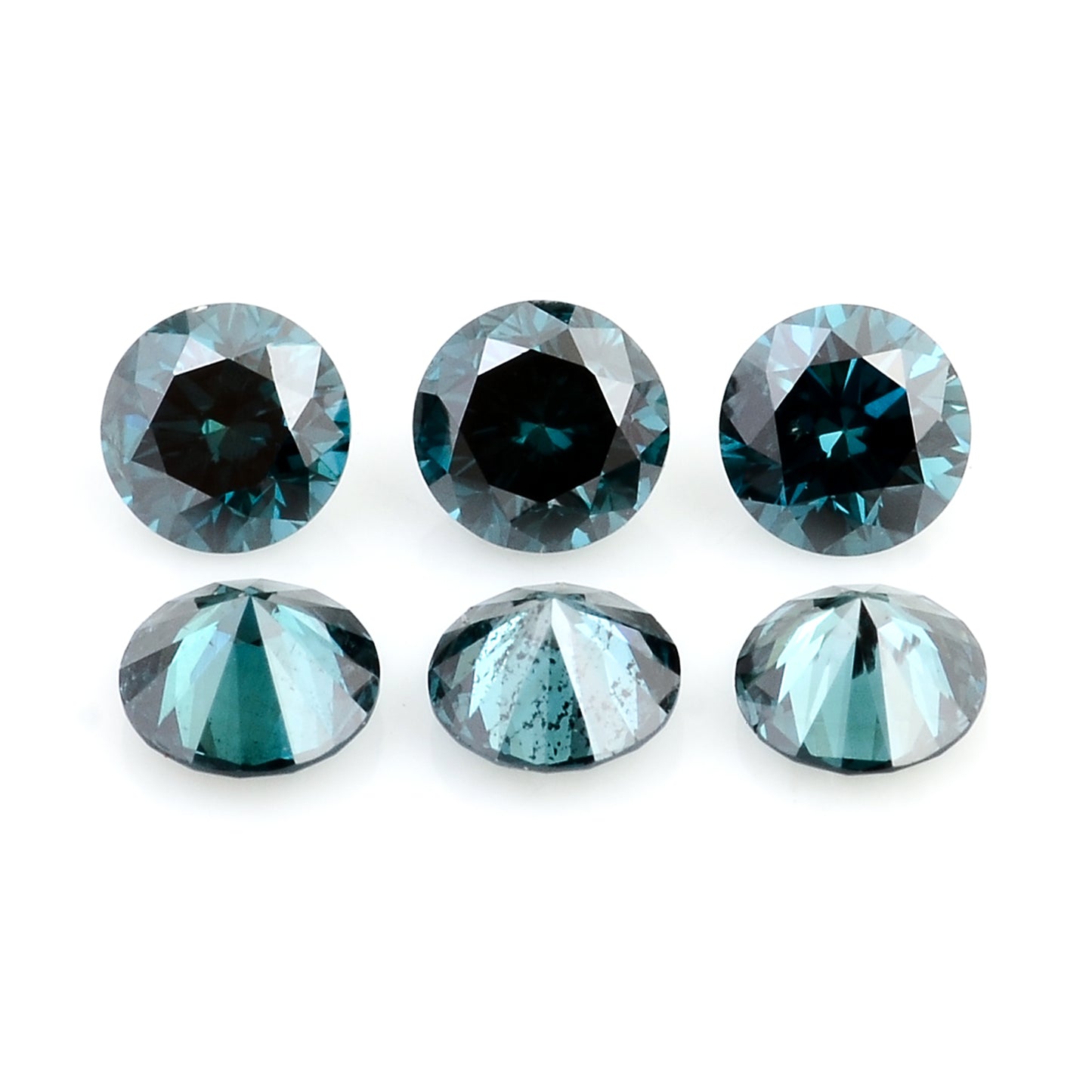 0.54 Blue Diamond Round Loose Gemstone