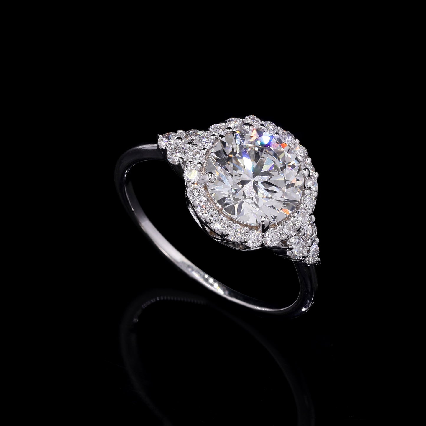 2.44 Carats Lab Grown Diamond 14K Gold Ring