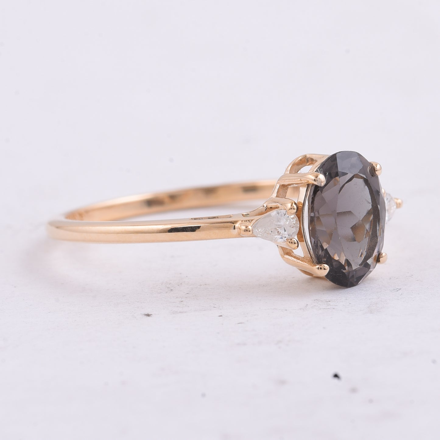 1.19 Ct Oval Natural Tourmaline 14K Gold Ring