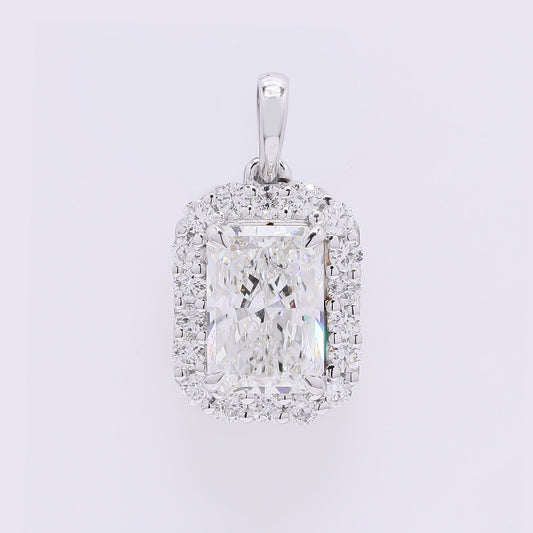 2.36 Carats Lab Grown Diamond 14K Gold Pendant