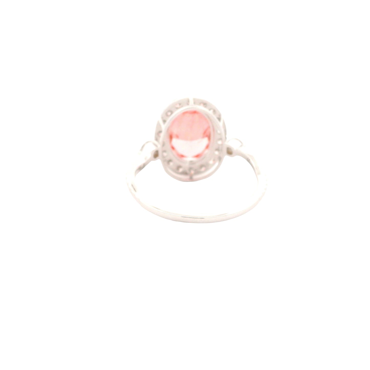 3.61 Carats Pink Lab Grown Diamond 14K Gold Ring
