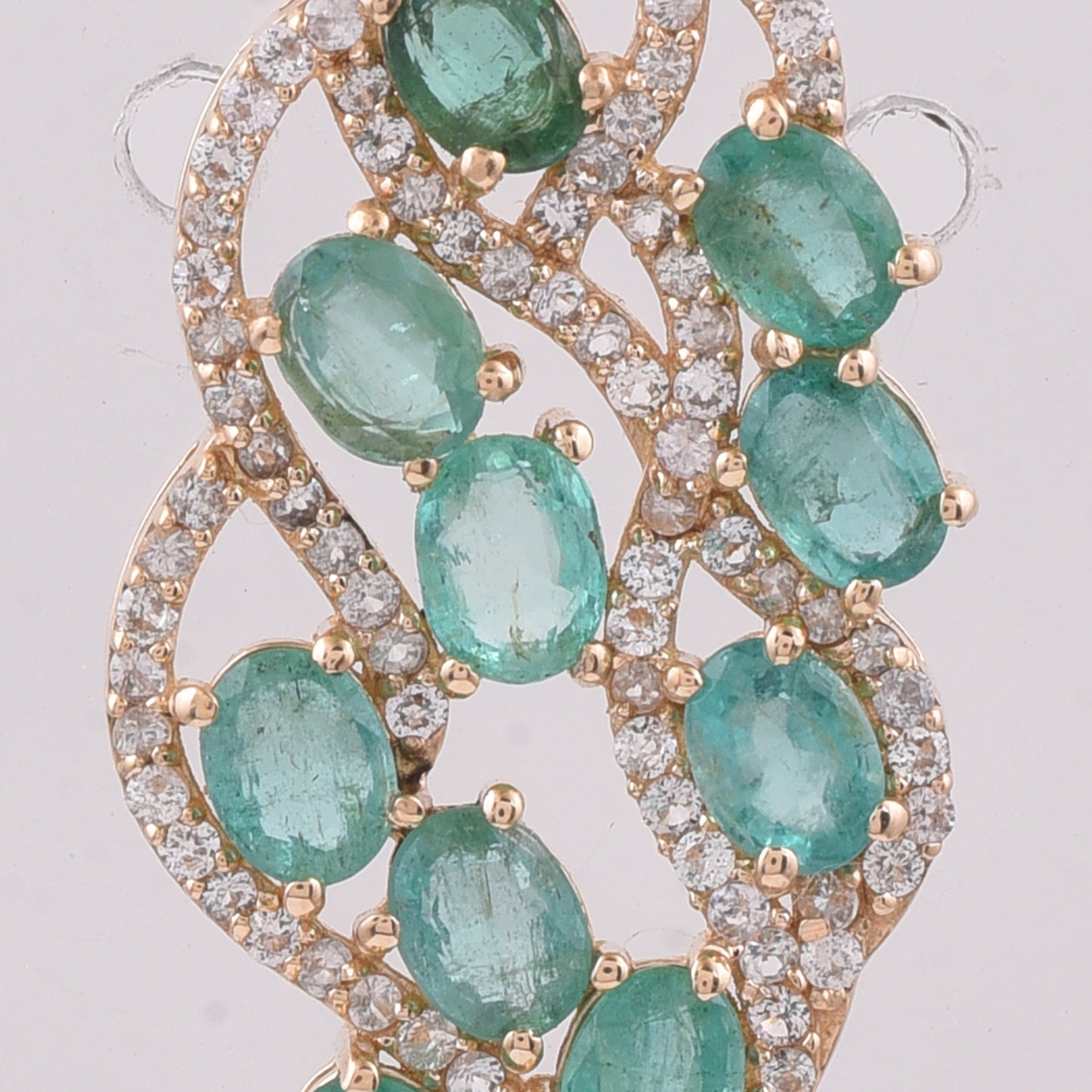 2.03 Ct Oval Natural Emerald 14K Gold Pendant