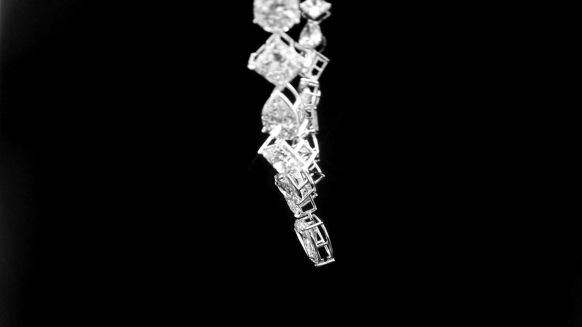 52.22 Carats Lab Grown Diamond 14K Gold Necklace