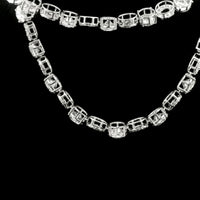 45.16 Ct Round Lab Grown Diamond 14K Gold Necklace